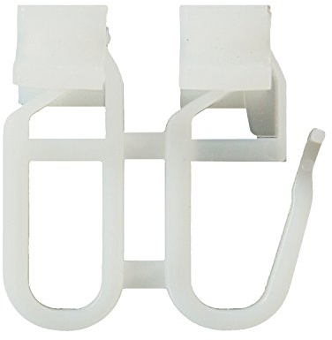 Flairdeco Faltengleiter mit Schleuderwagen, Plastik, Weiß, 4 Stück