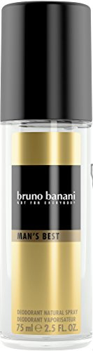 Bruno Banani Man's Best Deo Natural Spray, elegant + maskulin, gör användningen superenkel, 75 ml