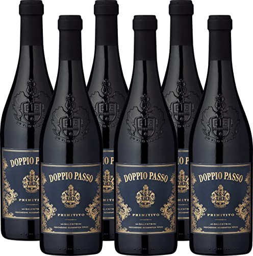 Doppio Passo Primitivo Salento, Rotwein Italien (6 x 0,75l)