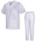 MISEMIYA - Uniformi Unisex Set Camice – Uniforme Medica con Maglia e Pantaloni Uniformi Mediche Camice Uniformi sanitarie 817-8312-BLANCO - Medium, Bianco