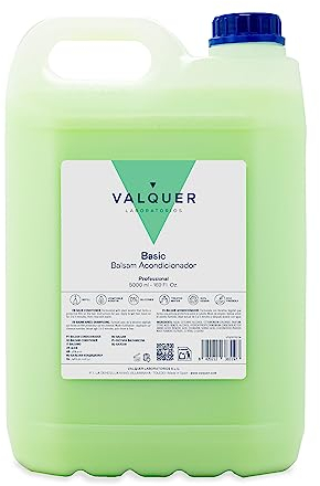 Valquer Profesional Balsamo rivitalizzante per capelli con cheratina naturale. Balsamo balsamo. Crema condizionante per capelli. vegano. Effetto seta - 5000 ml