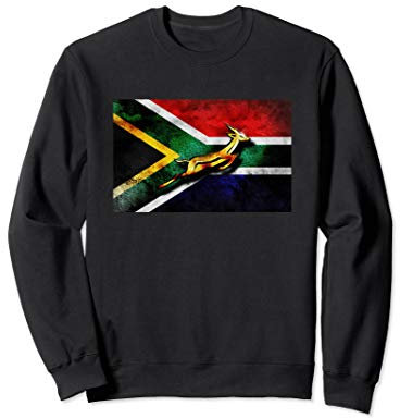 Springbok Bokke South African Flag Vintage Rugby Sweatshirt