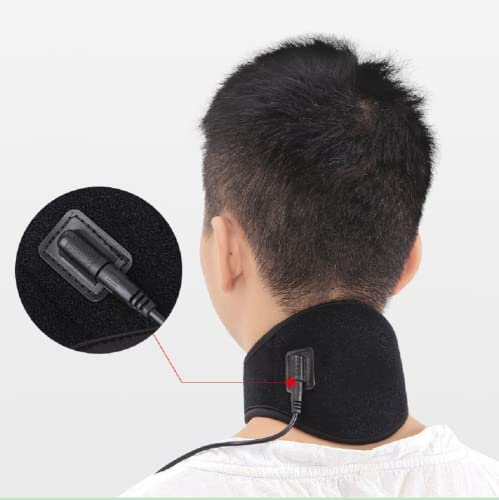 NICEYEA USB Beheizte Nackenbandage Nackenwärmer Heizung Hals Pad Beheizte Nackenbandage Halswärmer Nackenstütze Heizung Nackenstütze Nackenheizkissen für Home Office Auto Steifheitslinderung