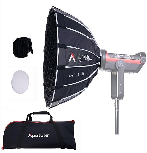 Aputure Light Dome Mini III Deep Octagon Bowens Mount Softbox with Honeycomb Grid for Amaran 300C 150C 200X S 100D S Aputure 600D 600XPRO