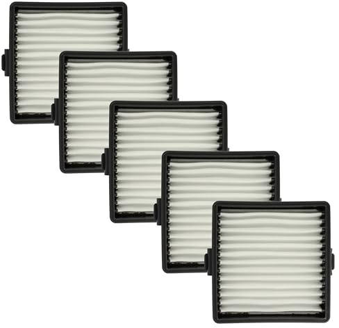 vhbw 5x Flachfaltenfilter kompatibel mit Ryobi R18HV-0 | R18HVF-0, P714K Handstaubsauger, Staubsauger