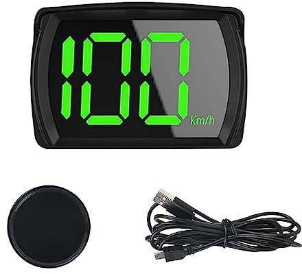 Sporgo Auto Digitale HUD Head Up Display: Tacho GPS Auto 3.15 * 2.13 Zoll Tachometer Rad, Fahrradcomputer mit LCD-Bildschirm Tacho Geeignet für Alle Arten von Autos