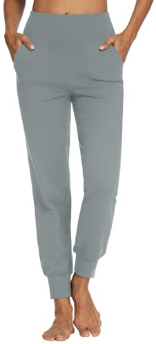 MOVE BEYOND Butterweiche Jogginghose und 3/4-Hosen für Damen mit 4 Taschen Aktiv-Jogginghose mit hoher Taille Workout Yoga Lounge Hose