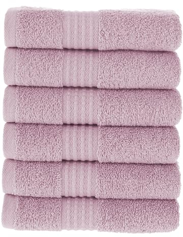 MAURAHOME Luxus Gästehandtücher Set 100% Baumwolle, Hotel & Spa Qualität, 6 Große Gästehandtücher 30X50, Schnell Trocknende Frottiertücher, Weich, Plüschig und Stark Saugfähig