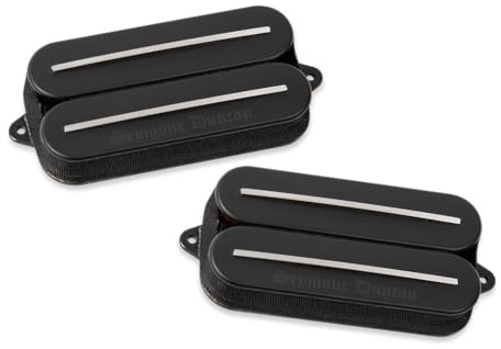 Seymour Duncan Black Winter Rails Humbucker Pickup Set - 6-Saiten Passiv High Output Keramik Magnete - Schwarz