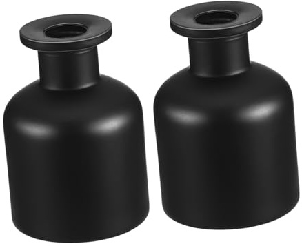 Gogogmee 2 Piezas Frascos Difusores de Vidrio Reutilizables de Botellas Aromaterapia sin para Aceites Esenciales Hogar Oficina