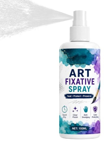 Fixativ-Spray für Pastellkreiden 100 ml Verschmierfest Schnell Trocknend