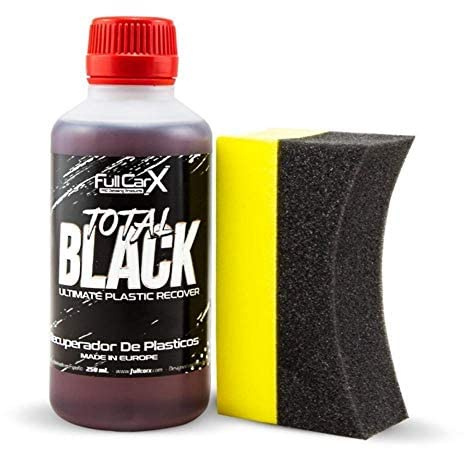 Genérico Total Black Super Reifen- und Kunststoffreparatur, FullCarX, 250 ml
