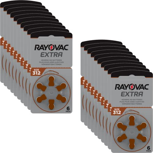 120 Rayovac Extra Advanced Nr 312 Hörgerätebatterie Zinc Air (P312 PR41 ZL3)
