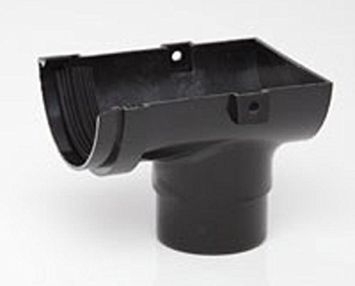 (Stopend Outlet) Hunter Miniline guttering for Sheds, Conservatory, Porch, Garage, Outbuilding 76mm Guttering and 50mm Downpipe Systems. NOT for Standard House downpipes - Smaller