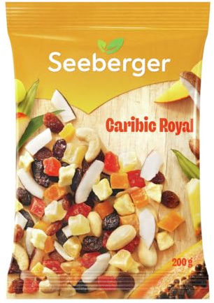 Seeberger Caribic Royal, süßer Mix aus Papaya, Mango & Co. (12 x 200 g)