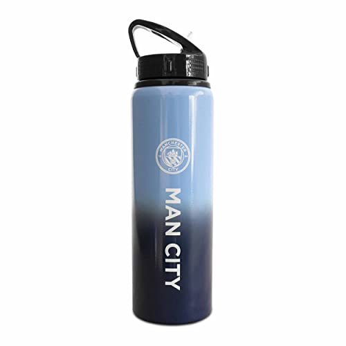 Manchester City F.C. City Man Fc Aluminium Sports Water Drinks Bottle Fade Design XL blue one size K-REY-MC06400