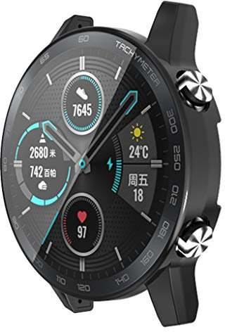 KERDEJAR Electroplating TPU Watch Cover Shell Screen Protector Case for Honor Magic 2 46mm Smartwatch Accessories