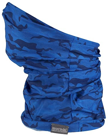 Regatta Childrens/Kids Camo Snood (One Size) (Imperial Blue)