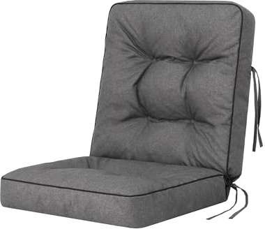 Bjird Bankauflage für Gartenmöbel, Gartenbank, Polsterauflage für Hollywoodschaukel, Auflagen für Gartenschaukelkissen, Sitzkissen, Stuhlauflage, Indoor/Outdoor - Grau - 50 cm (1 Stück)