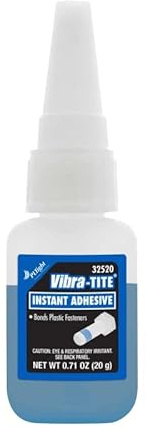 Vibra-Tite® 325 Kunststoff- und Metall Schraubensicherung | Niedrigfest | Cyanacrylat-Schraubensicherungslack Dunkelblau