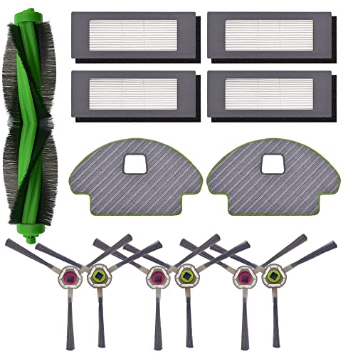 neutop Replacement Parts Maintenance Kit Compatible with iRobot Roomba Combo 111840 R1118 R1138 R111840 Robot Vacuum and Mops Accessories with 1 Roller 4 Filters 6 Side Brushes 2 Wipes.