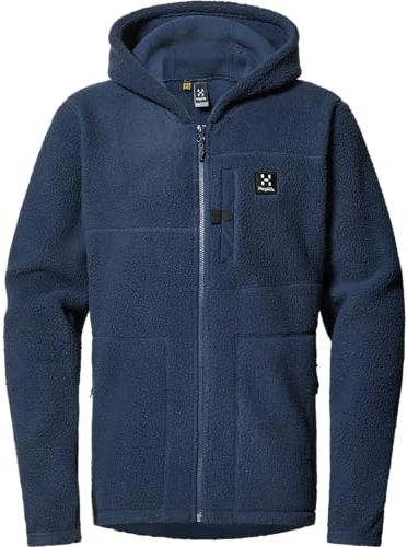 Haglöfs Herren Malung Pile Hoodie Jacke, tarn Blue, M