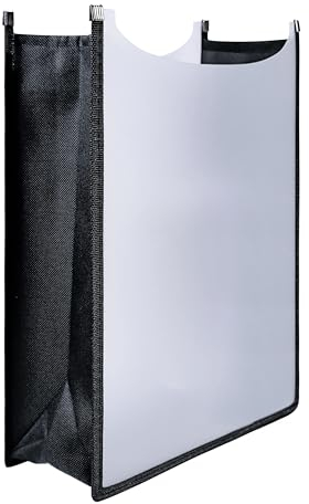 D.RECT Heftbox A4 Schulranzen, oben offen, Kinder Schulheftbox aus Plastik für Schnellhefter, Bücher, Schulhefte, Blöcke und Unterlagen, stabile Heftmappe für den Rucksack, Transparent