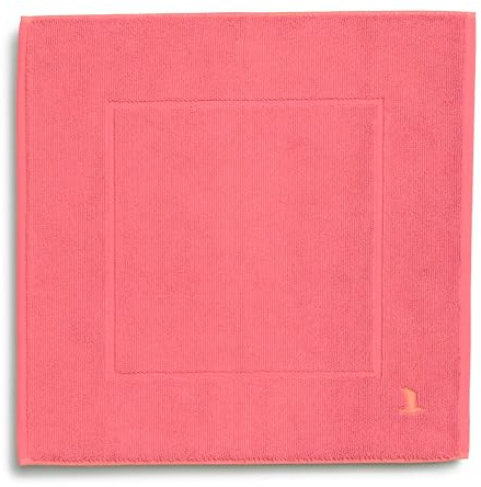 Möve Superwuschel Badteppich 60 x 60 cm aus 100% Baumwolle, Coral