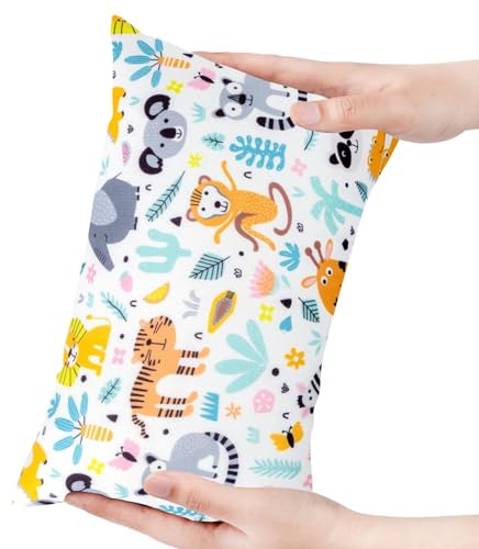 LeoreHu Kinder-Mittagsschläfchen-Kissen in Mini-Format, Auto-Kopfkissen, Erwachsenen-Halskissen, Hilfskissen, Vielseitig, Mini-Kissen (Tiere)