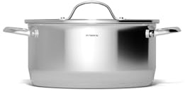 Pensofal - Casseruola cilindrica 2 maniglie diametro 24 cm con coperchio in vetro Articolo New Era