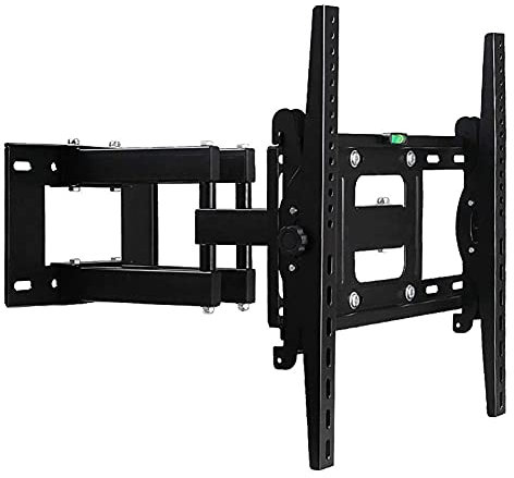 WENWENLEE Support TV, Support Mural Robuste pour Moniteur TV à Mouvement Complet avec Bras inclinable pivotant et articulé, Convient aux écrans Plats LCD LED OLED de 32 à 55 Pouces jusqu'à 2