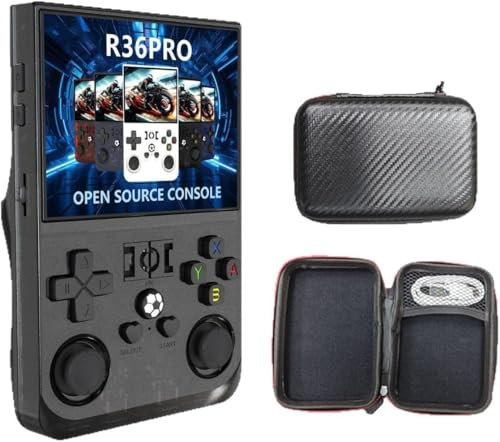 2025 New R36 PRO Handheld Game Console – Retro Arcade Video Player with 64GB TF Card, 18000+ Games, 3.5” IPS Screen, Dual Joysticks, Open Source Linux System, Portable Emulator Console