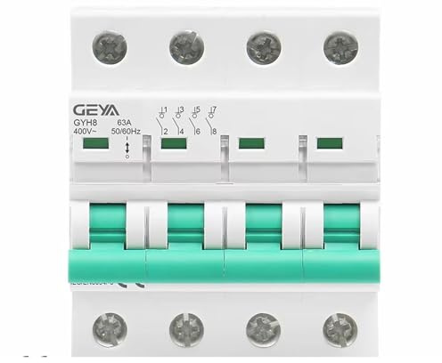 GYH8 Rail Din interrupteur d'isolement 4 pôles 400 V interrupteur principal 63A 100A 125A disjoncteur isolateur(125A)