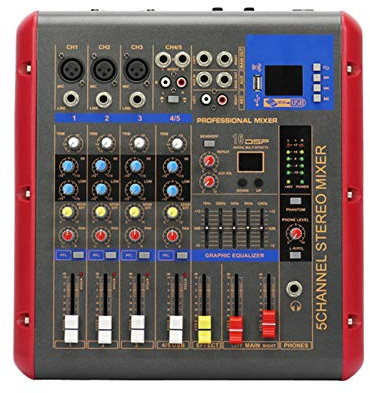Studio Mixing Desks, 4 Canali Effetto Professionale Mixer Dj Audio Audio Mixer di Potenza Mixer Interfaccia USB Controller
