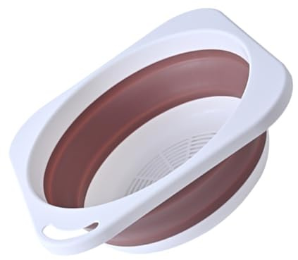 Veemoon Bassine Pliable Multifonction Bassin de Lavage Portable pour Cuisine et Salle de Bain Moyenne Rose Légère et Peu Encombrante