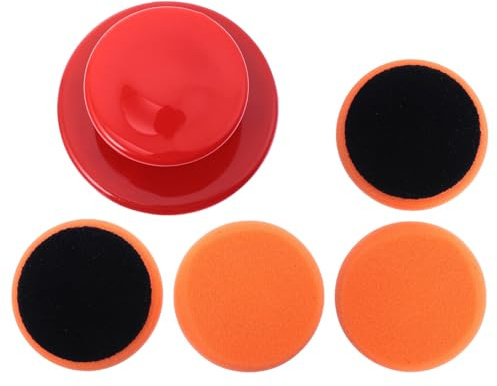 AKOOSY Spugne Lucidanti per Auto con Manico Ergonomico Kit Tampone per Ceretta e Pulizia Carrozzeria Rimuove Graffi e Opacità Strumenti Pratici per Cura e Veicoli