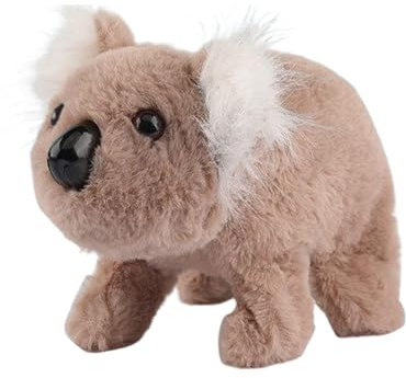 Gitekain Realistic Plush Koala - Soothing Walking Toy, Hopping Plush Animal, Soft Interactive Koala, Movement Features for Kids Teens Use, Travel Apartment Cuddly Gift Companion