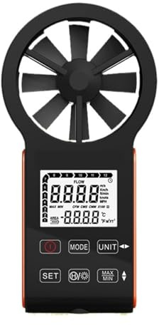 Digital Anemometer, Digital Anemometer Barometer, Wind Speed Meter, Weather Record, Temperature, Humidity, Dew Point, Altitude