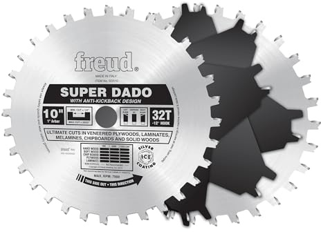 Freud 10 x 32T Super Dado Sets (SD510), Silver
