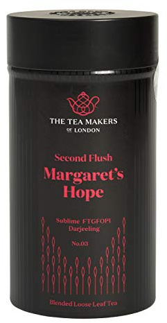 The Tea Makers of London Margaret's Hope Second Flush FTGFOP1 Darjeeling Black Tea (125g Caddy)