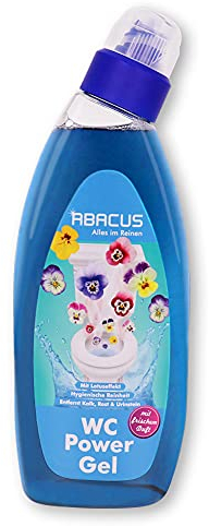 ABACUS® WC Reiniger mit Lotus-Effekt, Toilettenreiniger inkl. Abperleffekt, WC-Reiniger intensiv, WC-Kraftreiniger, Reiniger für Toilette, WC Schmutzlöser extrem – WC-Reiniger 750 ml