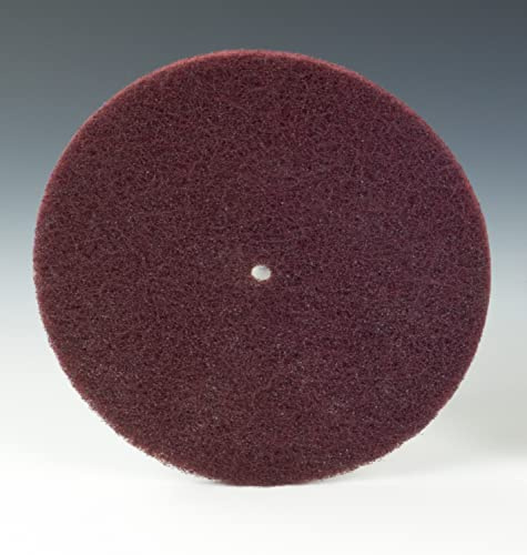 Scotch-Brite - Disco per sbavatura leggero, grana molto fine, in ossido di alluminio, per sbavatura, pulizia e finitura, impilabile, 15,2 x 1,27 cm