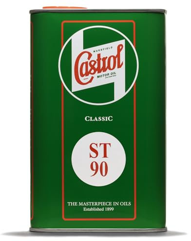 Castrol Classic ST90 Gear Oil SAE 90 | GL-3 Mineral Gear Oil for Vintage Cars, Motorcycles, Scooters | Brass & Bronze Safe | For Gearboxes, Differentials & Straight Cut Gears