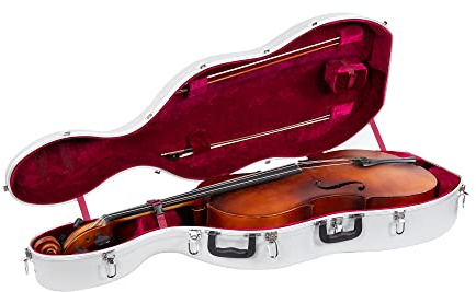 Crossrock CRA861CEFSL Cello Koffer mit Rollen, für 4/4 volle 3/4 Größe
