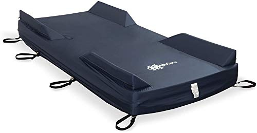 Fall Prevention Foam Bolster Mattress Cover with Defined Perimeter – 36” X 80” X 8” - Universal Medical Bed Overlay for Elderly and Fall Risk Patients - Fitted Sheet Fit with Secure Snaps