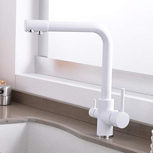 rubinetto 3 vie cucina, rubinetto cucina due vie, miscelatore cucina caldo e freddo, depuratore acqua rubinetto osmosi,ottone rubinetto cucina, rubinetti per lavelli bianco