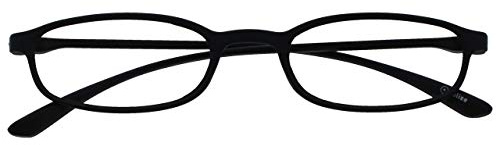 OPULIZE Fly Taschengröße Super Licht Lesebrille Matt Schwarz Herren Damen Federscharniere Lesehilfe R67-1 +2,50