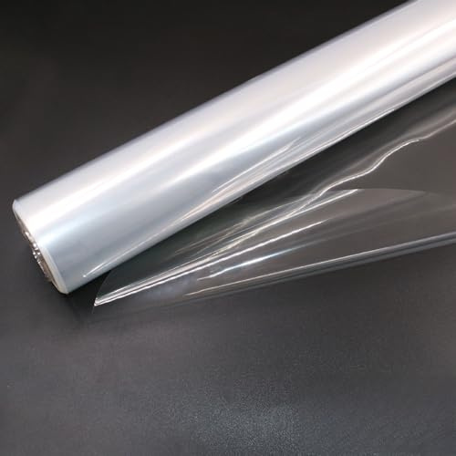 80CM Width 20M Length Clear Cellophane Wrap Roll for Gift Baskets Large Wrapping Plastic Paper Flower Bouquets Wrapping Supplies Treats Goodie Crafts Wrapping for Christmas