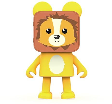 Mob - Enceinte Bluetooth Dancing Animal - 3W - Danse en Musique - Mode Stéréo TWS - Autonomie 4h - Design Fun (Lion)