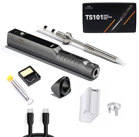 MINIWARE TS101 Soldering Iron Power Supply Kit UK PD 65W BC2 Tips Set Original Smart Digital Mini Portable Fast Heating Adjustable Temperature